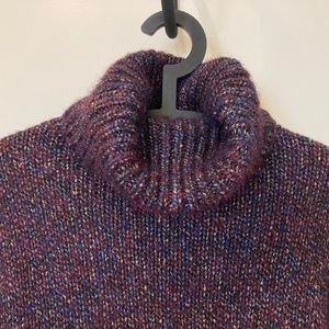 ZARA Metallic Purple Sweater Size Medium